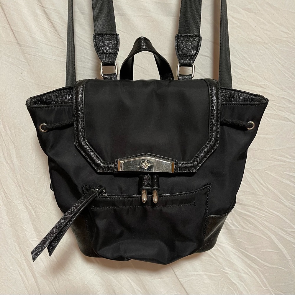 NWOT Vera Wang Mini Backpack 10”L/11.5W. Black